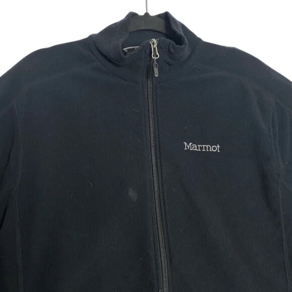 Marmot Mens Black Full Zip Fleece Outdoor Jacket Windbreaker Size Large - Picture 3 of 5